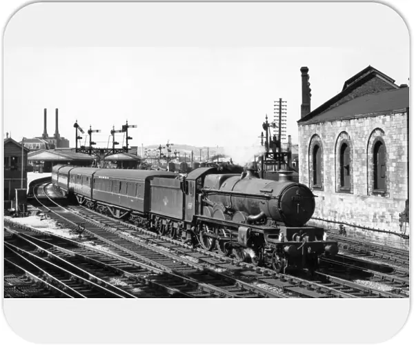 Castle Class, No. 7029, Clun Castle at Newton Abbot Station, c. 1950s