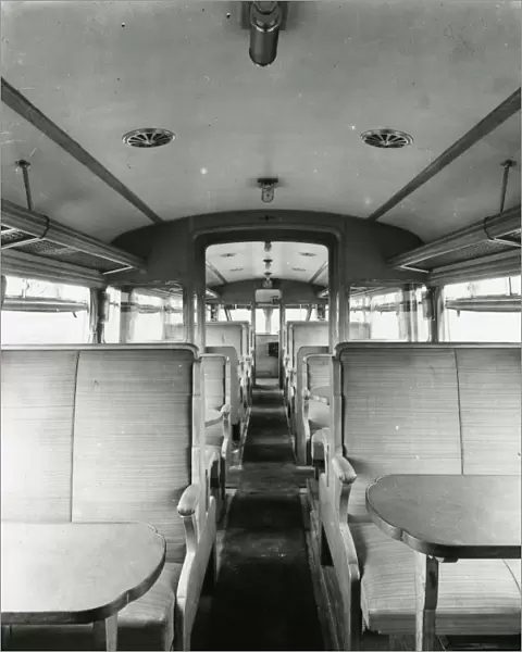 Diesel Railcar No. 2 - interior view