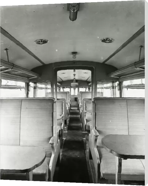Diesel Railcar No. 2 - interior view