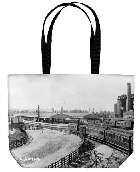 Westbury Station and Iron Works, c. 1900