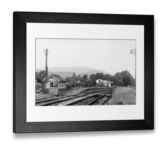 Framed Print : Felin Fach Station and Signal Box, Wales Framed Print : Felin Fach Station and Signal Box, Wales