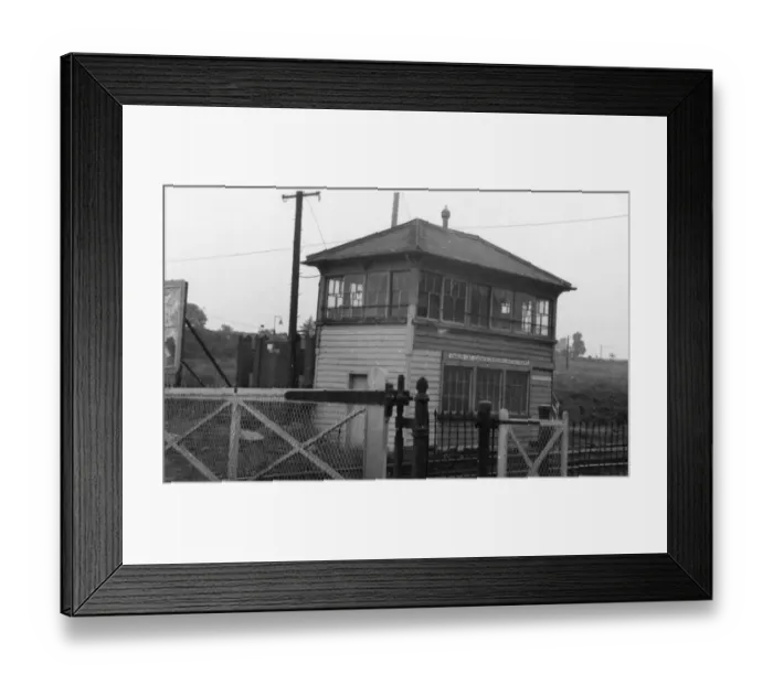 Framed Print : Gwaun-Cae-Gurwen crossing ground frame Framed Print : Gwaun-Cae-Gurwen crossing ground frame
