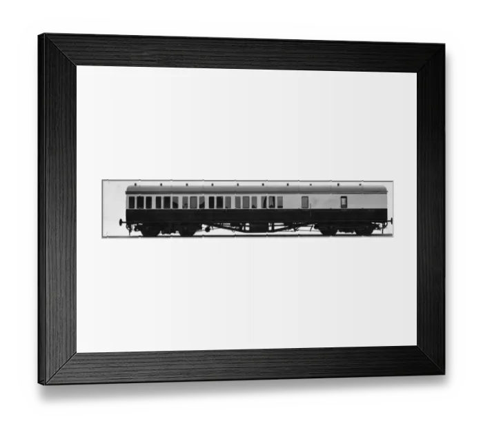 Framed Print : External view of non corridor brake third van no. W416 Framed Print : External view of non corridor brake third van no. W416