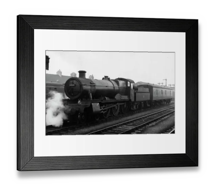Framed Print : Grange Class locomotive, no. 6864, Dymock Grange at Oxford, 1958 Framed Print : Grange Class locomotive, no. 6864, Dymock Grange at Oxford, 1958