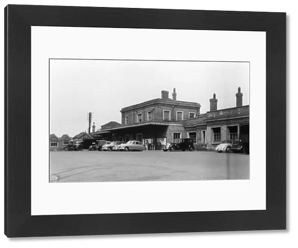 Exterior of Taunton Station, Somerset, c. 1950s