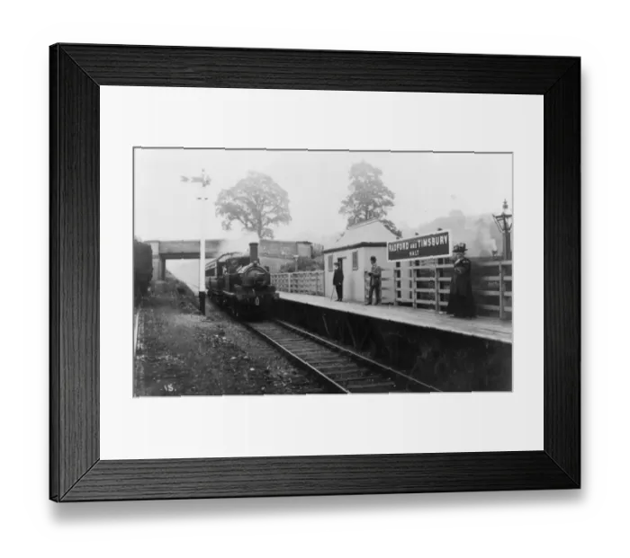 Framed Print : Radford and Timsbury Halt, Somerset, c. 1910 Framed Print : Radford and Timsbury Halt, Somerset, c. 1910