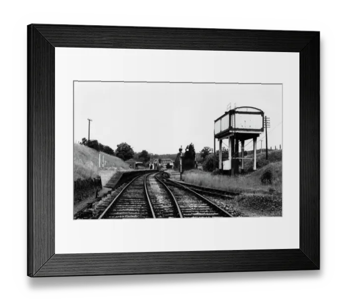 Framed Print : Hallatrow Station and Water Tower, Somerset, c. 1950s