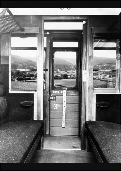 Interior view of composite coach no. 6076