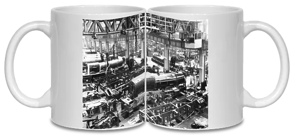 King Class engines under construction at Swindon Works, 1927