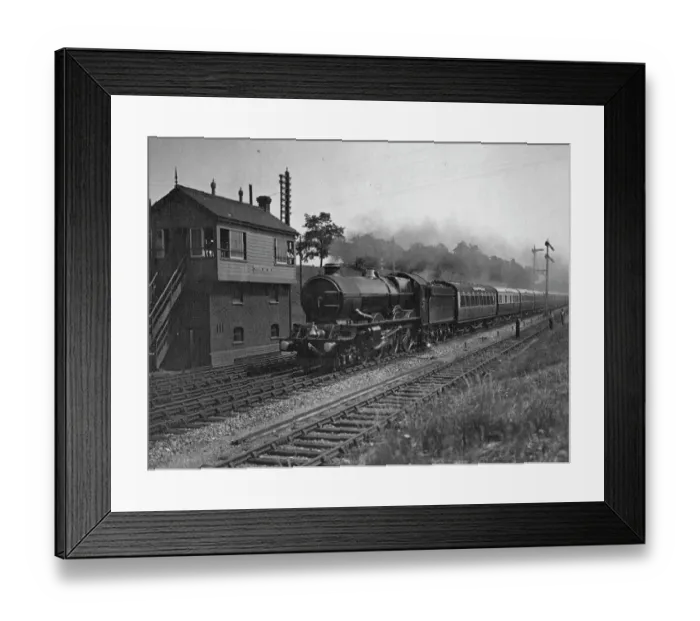 Framed Print : King George V at Twyford East Signal Box, 1940