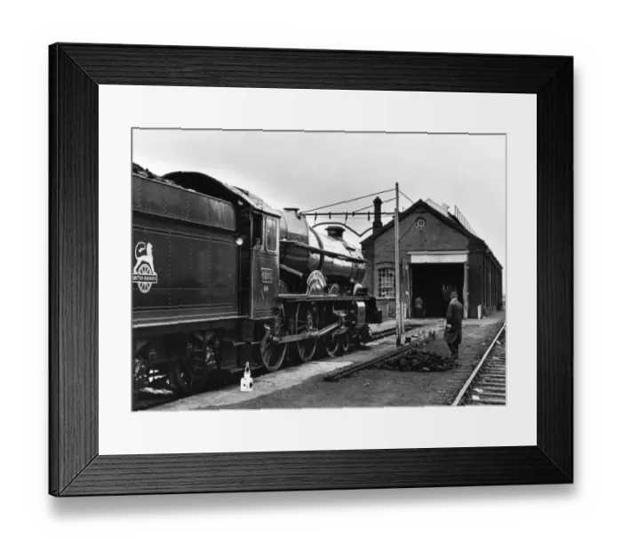 Framed Print : King George V at Swindon Works, 1979 Framed Print : King George V at Swindon Works, 1979
