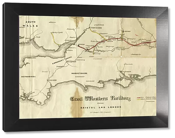 GWR Prospectus Map from 1834