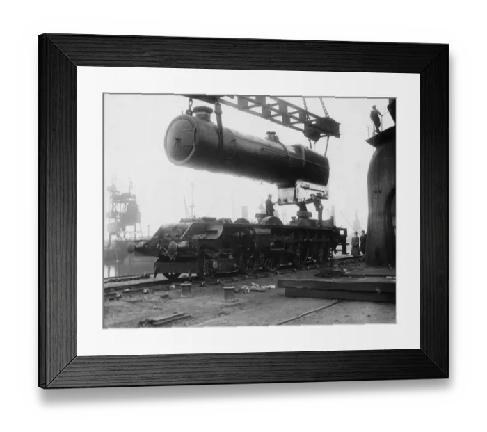 Framed Print : King George V at Cardiff Docks, 1927 Framed Print : King George V at Cardiff Docks, 1927