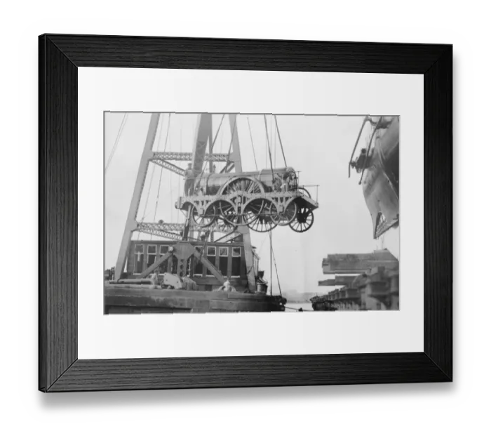 Framed Print : North Star being craned, 1927
