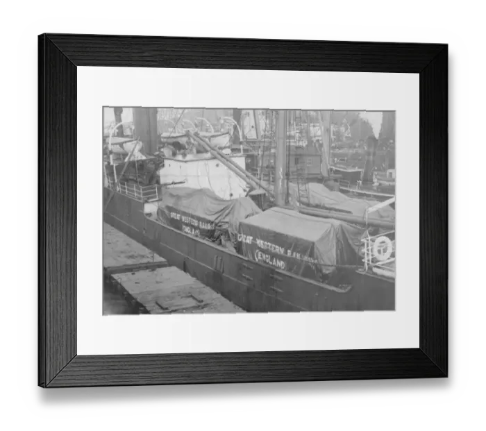 Framed Print : King George V and North Star on board the SS Chicago City, 1927