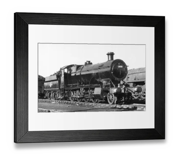Framed Print : 2-8-0 Freight Locomotive No. 2818