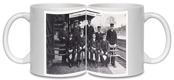Staff at Stratford on Avon station, 1910s