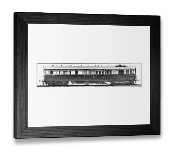 Framed Print : Steam Rail Motor, built 1906 Framed Print : Steam Rail Motor, built 1906