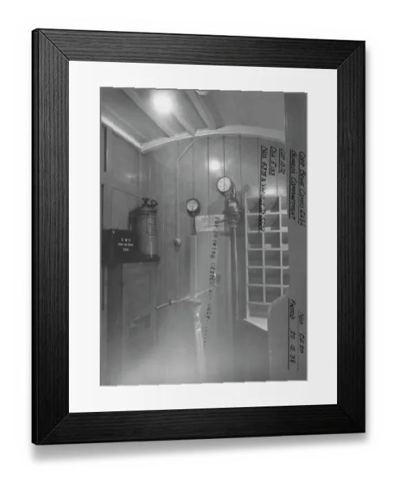 Framed Print : Internal view of brake composite carriage No. 6484 Framed Print : Internal view of brake composite carriage No. 6484