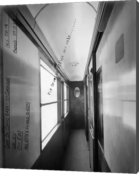 First class corridor of brake composite carriage No. 6484