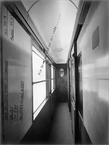 First class corridor of brake composite carriage No. 6484