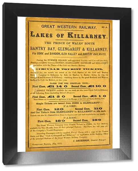 GWR advertising leaflet, 1884