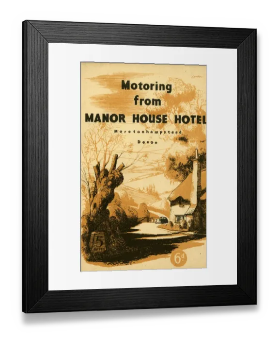 Framed Print : Motoring from Manor House Hotel, 1947 Framed Print : Motoring from Manor House Hotel, 1947