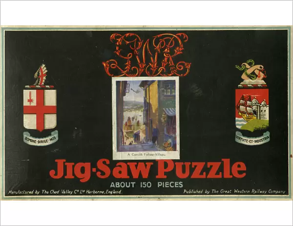 GWR jigsaw puzzle of A Cornish Fishing Village, 1930