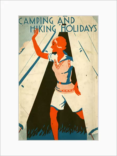 Front cover of the book Camping and Hiking Holidays, 1933