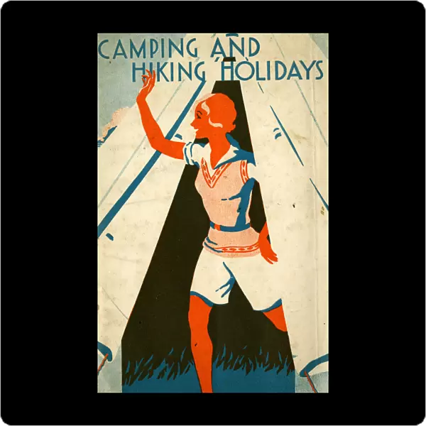 Front cover of the book Camping and Hiking Holidays, 1933