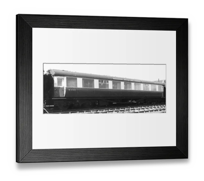 Framed Print : Exterior view of Third Class Centenary stock carriage No. 4584 Framed Print : Exterior view of Third Class Centenary stock carriage No. 4584