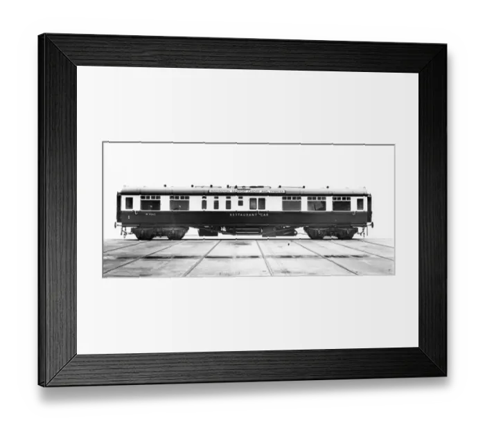 Framed Print : Composite Diner Restaurant Car, No. 9562 Framed Print : Composite Diner Restaurant Car, No. 9562