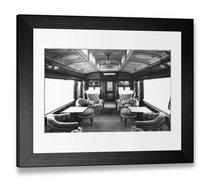 Framed Print : Queen Victorias Royal Saloon, 1890 s
