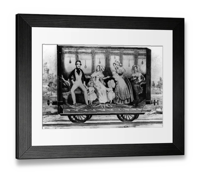Framed Print : Queen Victorias royal saloon c. 1843 Framed Print : Queen Victorias royal saloon c. 1843