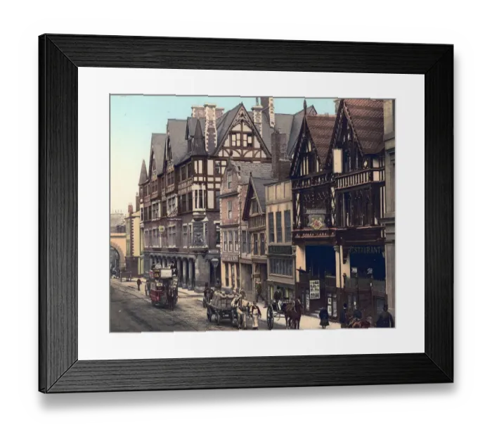 Framed Print : The Rows, Chester, c1890s