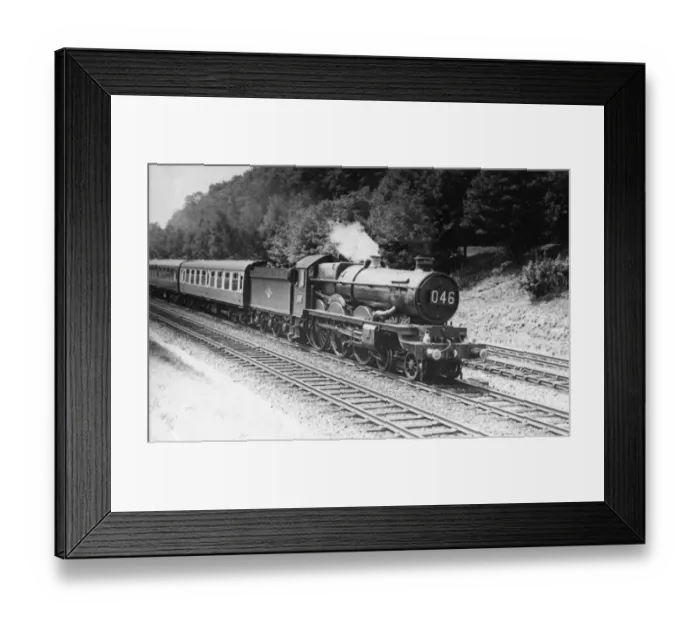 Framed Print : Castle Class locomotive, No. 5094, Tretower Castle at Sonning, c1950s Framed Print : Castle Class locomotive, No. 5094, Tretower Castle at Sonning, c1950s