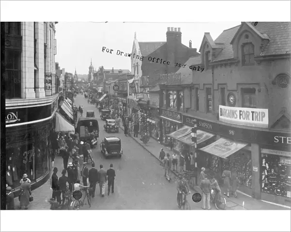 Swindon town centre prior to trip 1934
