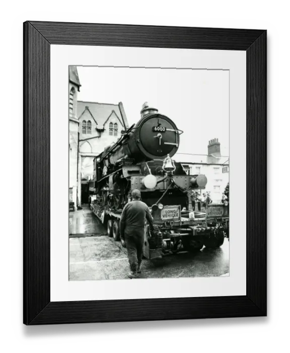 Framed Print : King Geoge V outside the old Swindon Railway Museum, March 1992 Framed Print : King Geoge V outside the old Swindon Railway Museum, March 1992