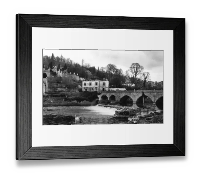Framed Print : River Avon, Batheaston, c1920