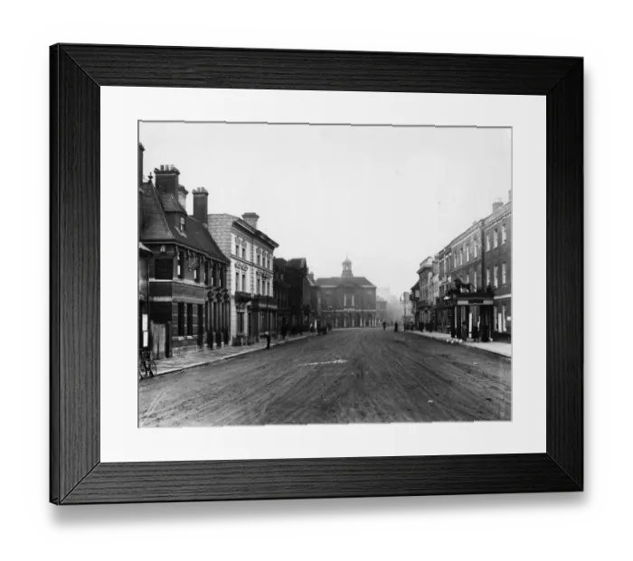 Framed Print : High Wycombe high street, c1910