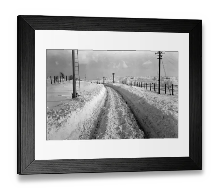 Framed Print : Snow at Dowlais Top, 1947 Framed Print : Snow at Dowlais Top, 1947