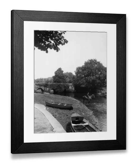 Framed Print : River Fowey, Lostwithiel, 1927