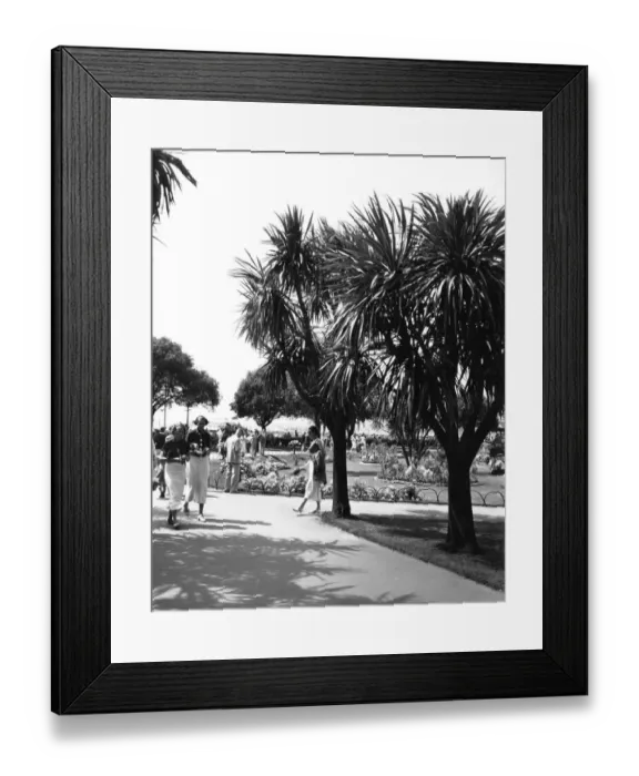 Framed Print : Pavilion Gardens, Torquay, August 1936 Framed Print : Pavilion Gardens, Torquay, August 1936