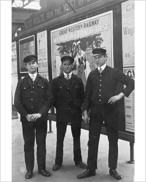 Porters at Paddington Station, c. 1914