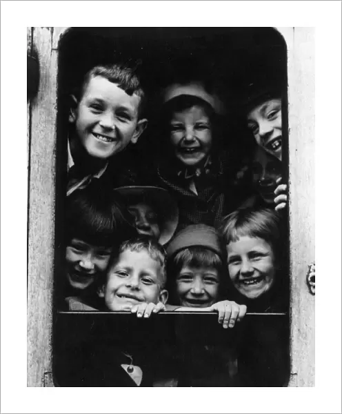 Evacuees waiting to leave Paddington Station, 1939