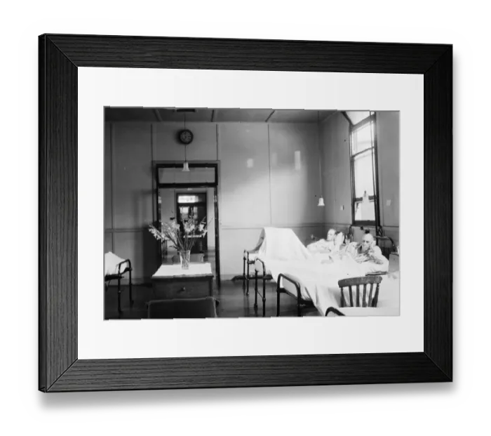 Framed Print : Swindon Medical Fund Society Cottage Hospital ward Framed Print : Swindon Medical Fund Society Cottage Hospital ward