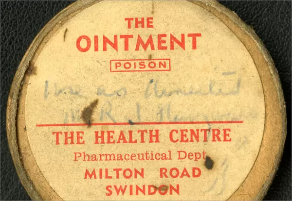 Prescription ointment from the Swindon Medical Fund Society