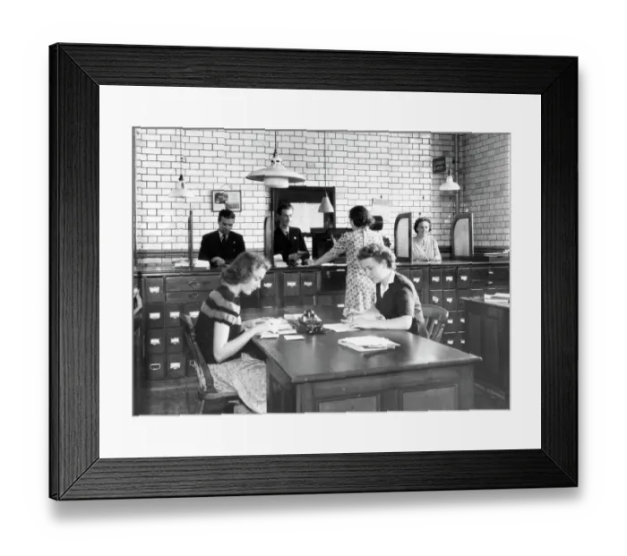 Framed Print : Medical Fund Society Offices, c. 1930
