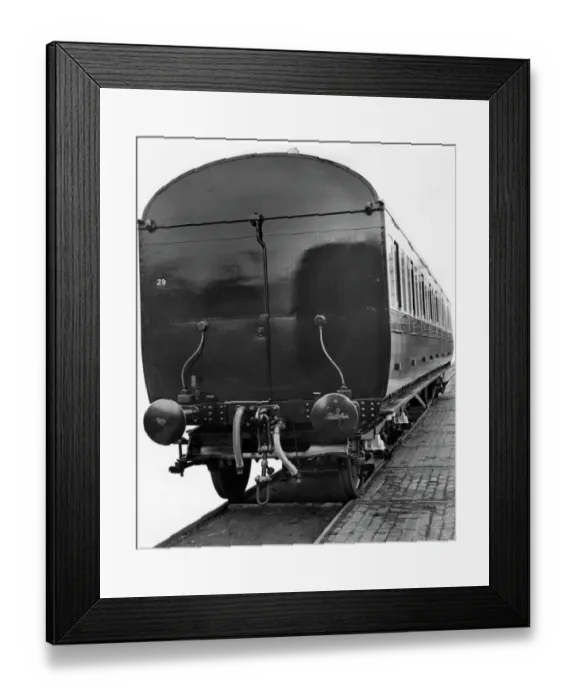 Framed Print : End of brake third carriage, No. 5871 Framed Print : End of brake third carriage, No. 5871