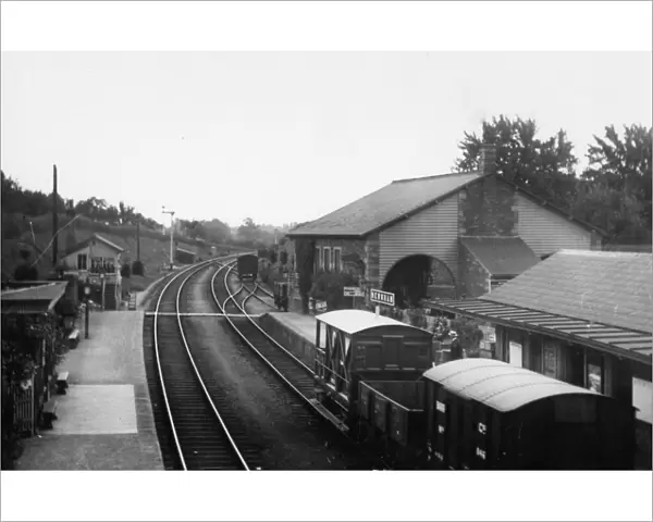 Newnham on Severn Station and Goods Shed, Gloucestershire, c. 1910